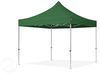3x3 m Faltpavillon PROFESSIONAL Alu 40mm, Seitenteile mit Panoramafenstern, dunkelgrün Bild 2