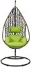 greemotion Hängesessel Kuba, braun/grün, Stahl, Polyethylengeflecht, Kissen aus Polyester, 210x103 cm Bild 2