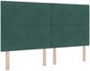 vidaXL Boxspringbett mit Kopfteil Dunkelgrün 180 x 200 cm Samt 3339851 Bild 4