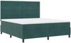vidaXL Boxspringbett mit Kopfteil Dunkelgrün 180 x 200 cm Samt 3339851 Bild 5