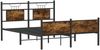 vidaXL Bettgestell ohne Matratze Räuchereiche 140x200 cm Holzwerkstoff 4106927 Bild 3
