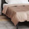 vidaXL Ganzjahresbettdecke Gold 140 x 200 cm Satin und Mikrofaser 42025801 Bild 4