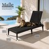 ONDIS24 Gartenliege Sonnenliege Sirolo anthrazit Rattanoptik aus UV-beständigem Kunststoff, 1 St, 60 x 186 x 29 cm mit verstellbarer Rückenlehne für Terrasse & Pool Bild 2