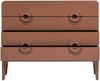 Kommode Merge aus Eukalyptusholz, moderner Retro-Stil, Altrosa, Metallbeine, 110 x 44 x 89 cm Bild 4