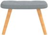 vidaXL Relaxsessel mit Hocker Hellgrau Stoff [327534] Bild 5