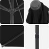 vidaXL Garten-Sonnenschirm 270x270 cm Polyester Rechtwinklig Schwarz 42036191 Bild 4