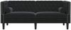 vidaXL Sofa Schwarz 174 x 74,5 x 70,5 cm Samt 42013021 Bild 4