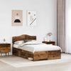 vidaXL Bettrahmen Altholz 135 x 190 cm Massives Kiefernholz 3412914 Bild 3