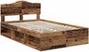 vidaXL Bettrahmen Altholz 135 x 190 cm Massives Kiefernholz 3412914 Bild 4
