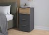 OTTO home Schubkastenkommode Highboard Sideboard Schubladenkommode Kommode Schlafzimmer ASTANA (Breite 40 cm / Höhe 81 cm), mit 4 geräumigen Schubladen, Kantengriff in Alufarben MADE IN GERMANY Bild 2