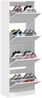 vidaXL Schuhschrank mit 4 Klappen Weiß 60x34x187,5 cm 3214371 Bild 4