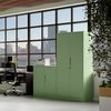 Jan Nowak Metallschrank 185 x 90 x 45 cm | Büroschrank Abschließbar mit Kleiderstange, Pulverbeschichtung | Aufbewahrungsschrank Umkleideschrank Spind Kleiderstange | Pastellgrün Bild 3