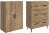 vidaXL Schrankset 2 pcs Artisan-Eiche 66 x 34,5 x 90 cm Holzwerkstoff 3416645 Bild 3