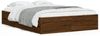 vidaXL Bettgestell mit Schubladen Braun Eichen-Optik 135x190 cm 3207314 Bild 2