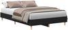 vidaXL Bettrahmen Schwarz Eichen-Optik 193 x 123 x 25 cm Holzwerkstoff 862859 Bild 2