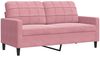 vidaXL 2-tlg. Sofagarnitur mit Kissen und Nackenrollen Rosa Samt 3278494 Bild 5