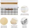 Faltbare Aufbewahrungsbox mit Deckel, Patchwork-Design, Kisten Aufbewahrung Bild 3