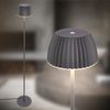 BRILONER - LED Stehlampe mit Touch, dimmbar, Lichtkante, warmweiß, Leselampe, Wohnzimmerlampe, Schlafzimmer Deko, Deckenfluter, Standleuchte, Stehleuchte, 19x124 cm, Anthrazit Bild 2