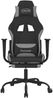 vidaXL Gaming-Stuhl mit Fußstütze Schwarz und Hellgrau Stoff 3143723 Bild 3