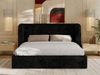 Polsterbett Bett mit Holzlattenrost Schlafzimmer Bett Doppelbett gepolstertes Kopfteil - EMORA CLASSIC - 180x200 cm - Schwarz Cord Bild 5