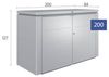 Biohort HighBoard, 200: 200 x 84 x 127 (b x t x h) cm, quarzgrau-metallic Bild 2