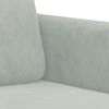 vidaXL 2-tlg. Sofagarnitur Hellgrau Samt 3201974 Bild 5