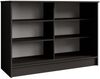 Beautysofa Kommode mit 2 Schiebetüren HORIZON (in 100 cm, 120 cm oder 160 cm, verschiedene Farben: Eiche Artisan, Schwarz, Weiß, Kaschmir), mit dekorativen Lamellen Bild 3