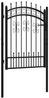 vidaXL Gartentor KAMPEN mit Speerspitze Schwarz 103 x 125 cm Stahl 151091 Bild 3