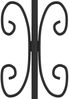 vidaXL Gartentor KAMPEN mit Speerspitze Schwarz 103 x 125 cm Stahl 151091 Bild 5