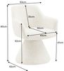 Komfortstuhl mit Drehfunktion BIENTO grau Chenille 180° mit Auto-Return Bild 5