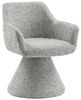 Komfortstuhl mit Drehfunktion BIENTO grau Chenille 180° mit Auto-Return Bild 4