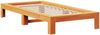 vidaXL Massivholzbett ohne Matratze Wachsbraun 100x200 Kiefernholz 3309007 Bild 5