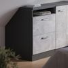 Küchenschrank für Dachschrägen R-Line Beton 60 cm mit 2 Schubladen, Schrankkorpus 60 cm Tiefe Vicco Bild 4