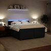 vidaXL Boxspringbett mit Matratze Schwarz 200x200 cm Samt 3288710 Bild 4