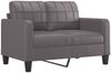 vidaXL 3-tlg. Sofagarnitur mit Kissen Grau Kunstleder 3201375 Bild 3