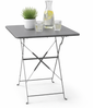 3tlg Bistroset Gartenmöbelset Outdoormöbel Balkon Anthrazit klappbar Bild 2