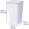 WENKO CANDY Kosmetikeimer 6 Liter, Weiß, 2er Set Bild 4