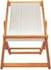 vidaXL Klappbare Strandstühle 2 Stk. Cremeweiß Stoff 3214495 Bild 4