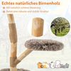 COSTWAY Kratzbaum, Katzenbaum, Massivholz Katzenmöbel, 90cm hoch Bild 3