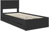 vidaXL Bettrahmen mit Schubladen Schwarz 90 x 200 cm Ingenieurs Holz 3410743 Bild 4
