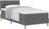 vidaXL Boxspringbett mit Kissen Dunkelgrau 80 x 200 cm Stoff 3338875 Bild 2