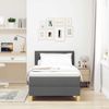 vidaXL Boxspringbett mit Kissen Dunkelgrau 80 x 200 cm Stoff 3338875 Bild 3