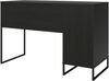 Schreibtisch >Bernhard< in Schwarz, MDF/Metall - 121x76x50cm (BxHxT) Bild 4