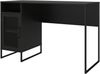 Schreibtisch >Bernhard< in Schwarz, MDF/Metall - 121x76x50cm (BxHxT) Bild 5
