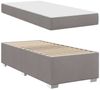 vidaXL Bettrahmen mit Matratze Taupe 90 x 200 cm Stoff 3399163 Bild 4