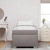 vidaXL Bettrahmen mit Matratze Taupe 90 x 200 cm Stoff 3399163 Bild 3