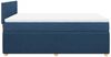 vidaXL Boxspringbett mit Matratze Blau 160x200 cm Stoff 3287513 Bild 5