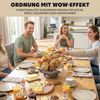 eluno Obstkorb - Brotkorb, runde Obstschale aus schwarzem Metall Bild 5
