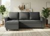 HOMALL Ecksofa Multifunktionales L-Form Schlafsofa, mit Stauraum, Gästebett-Funktion, wechselbarer Links-/Rechtsposition, Tassenhaltern & Seitentasche Bild 1