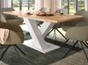 Esstisch Home-X in Eiche und weiß ausziehbar 150 - 190 cm Bild 4